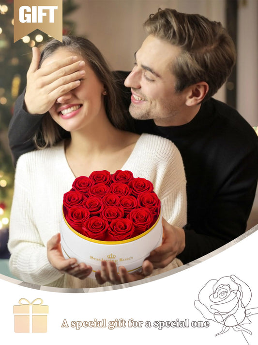 Beaulasting Roses gros plan sur pétale préservé, couleur durable et texture