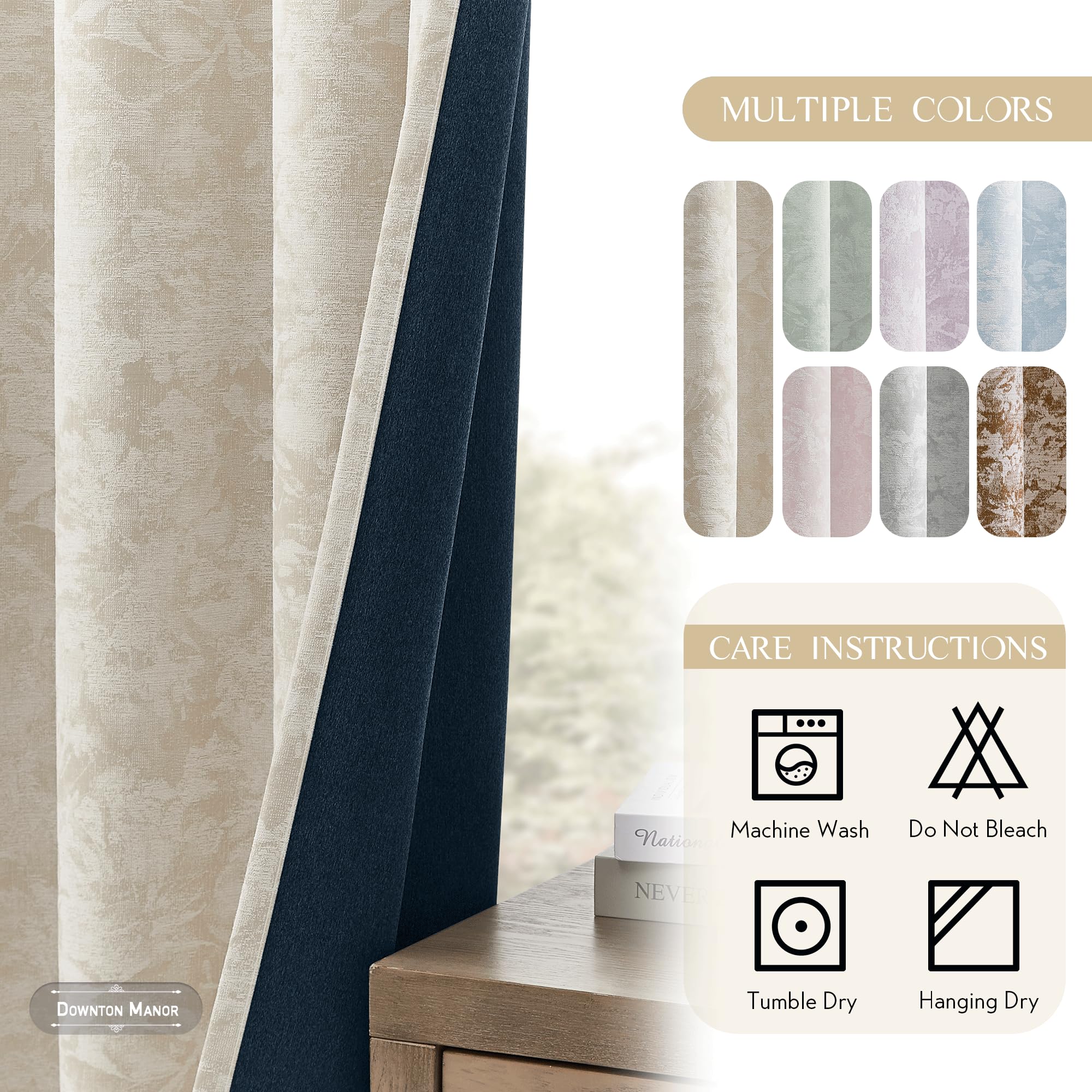 Beauoop comparaison taille montrant dimensions 52x84 pouce pour adaptation fenêtre