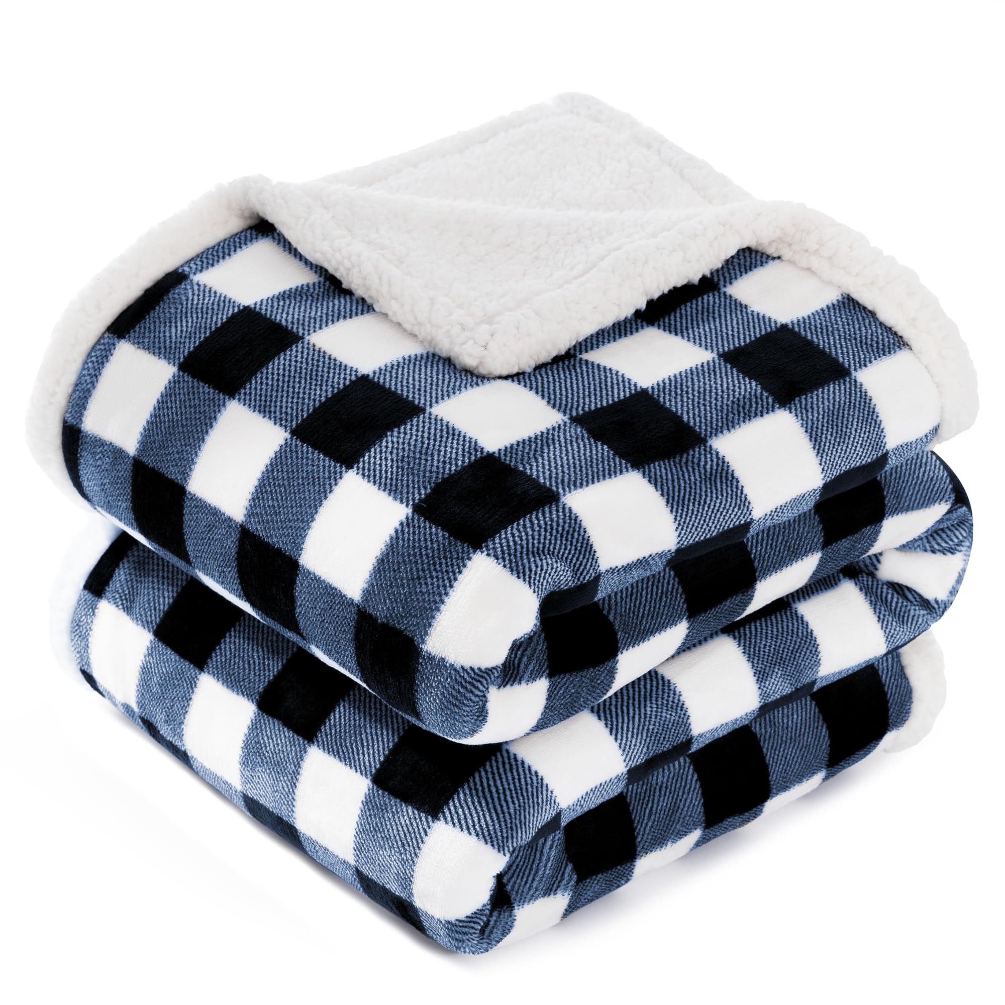 BEAUTEX plaid buffalo posé et plié, aspect chaleureux et gain de confort