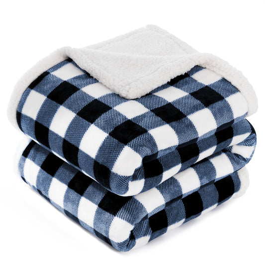 BEAUTEX plaid buffalo posé et plié, aspect chaleureux et gain de confort