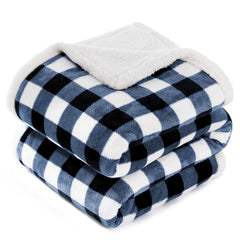 BEAUTEX plaid buffalo posé et plié, aspect chaleureux et gain de confort