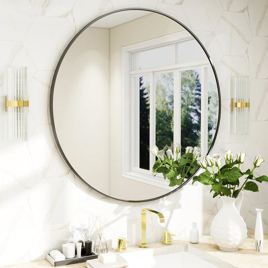 BEAUTYPEAK miroir rond face vue frontale design et gain d'espace