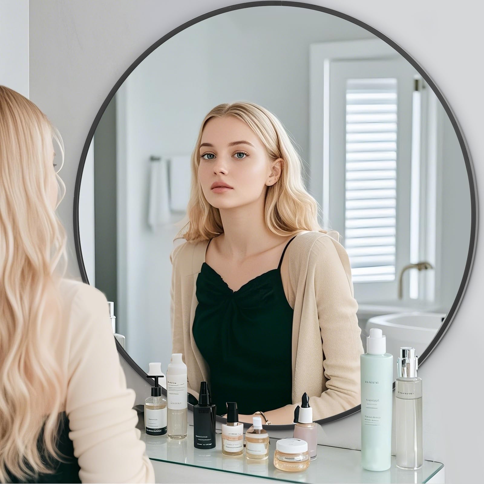 BEAUTYPEAK comparaison taille 24 pouces pour évaluer proportion pièce