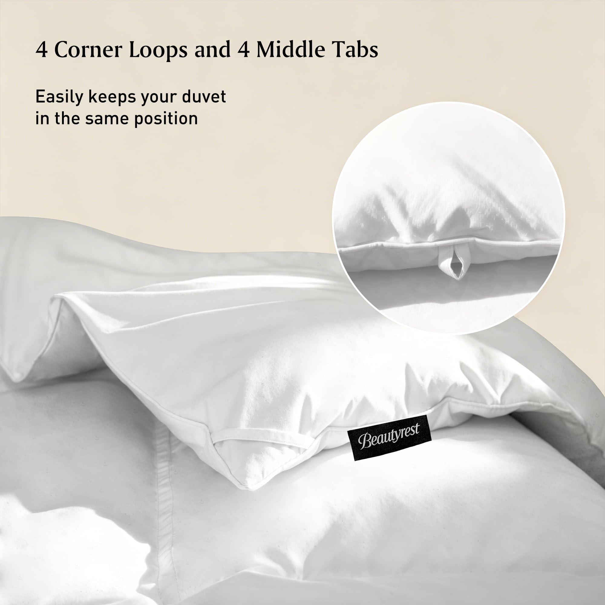 Beautyrest boucles d’angle visibles pour fixation sûre dans la housse