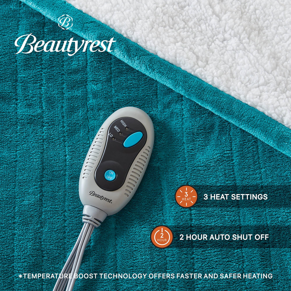 Beautyrest contrôleur gros plan montrant réglages et sécurité pratique