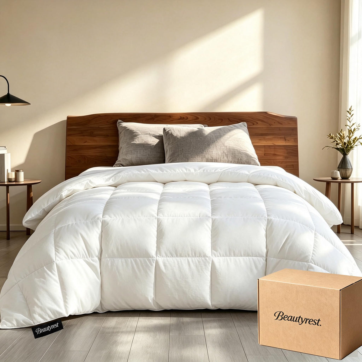 Beautyrest vue complète de la couette king, confort hôtelier et couverture généreuse