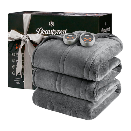 Beautyrest couverture chauffante face avant montrant douceur et confort