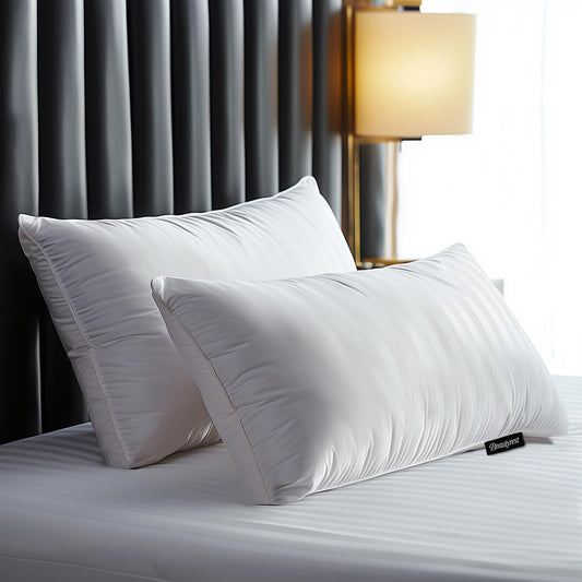 Beautyrest oreillers ensemble face montrant confort et élégance