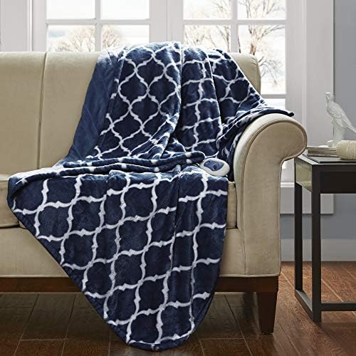 Beautyrest plaid indigo plié facilité de rangement et entretien