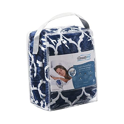 Beautyrest plaid indigo sur canapé pour moments confortables