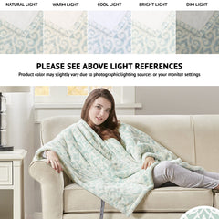 Beautyrest poncho réversible sherpa face douce pour chaleur