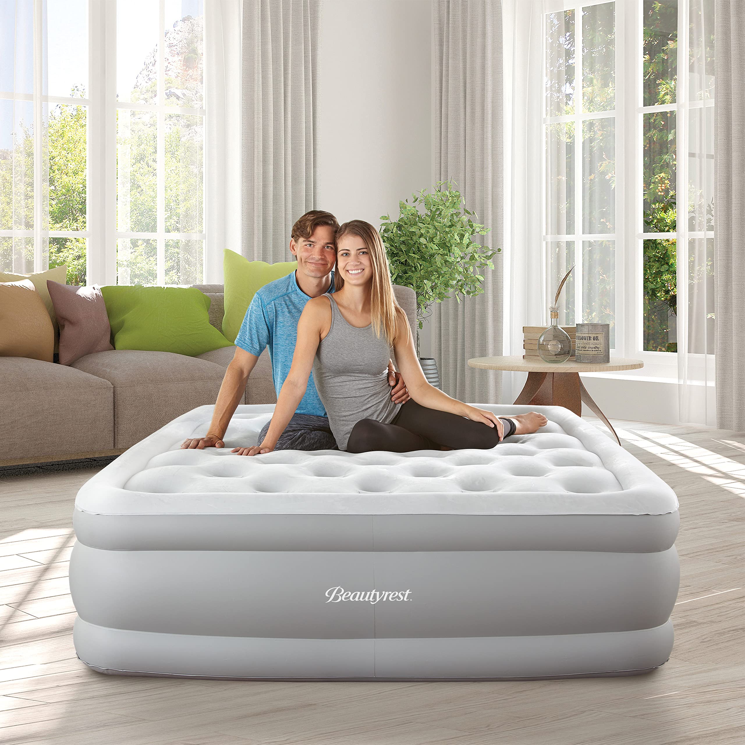 Beautyrest Skyrise Full pompe externe électrique en action pour gonflage rapide