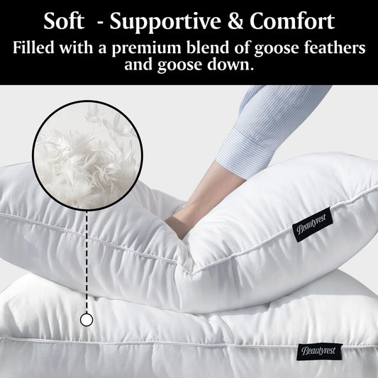 Beautyrest gros plan tissu coton 500 fils respirant pour douceur