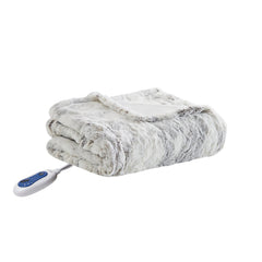 Plaid Beautyrest Zuri Natural Marble posé, chaleur et style immédiats
