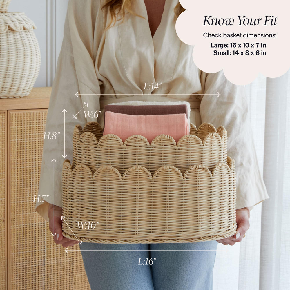 BEBE BASK en usage salle de bain organise serviettes et produits
