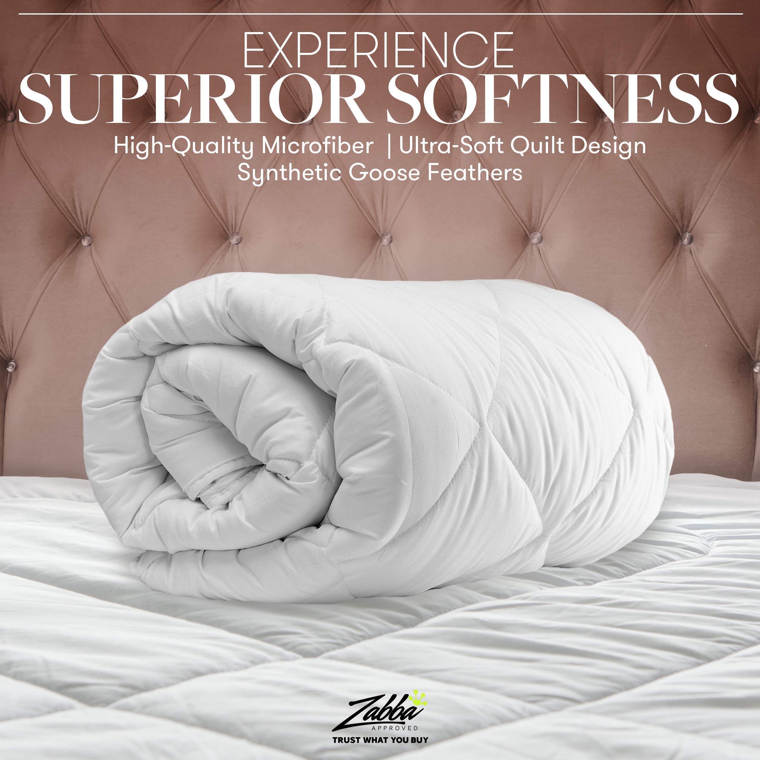 Beckham Luxury Linens détail ourlets box-stitched garantissant maintien du garnissage