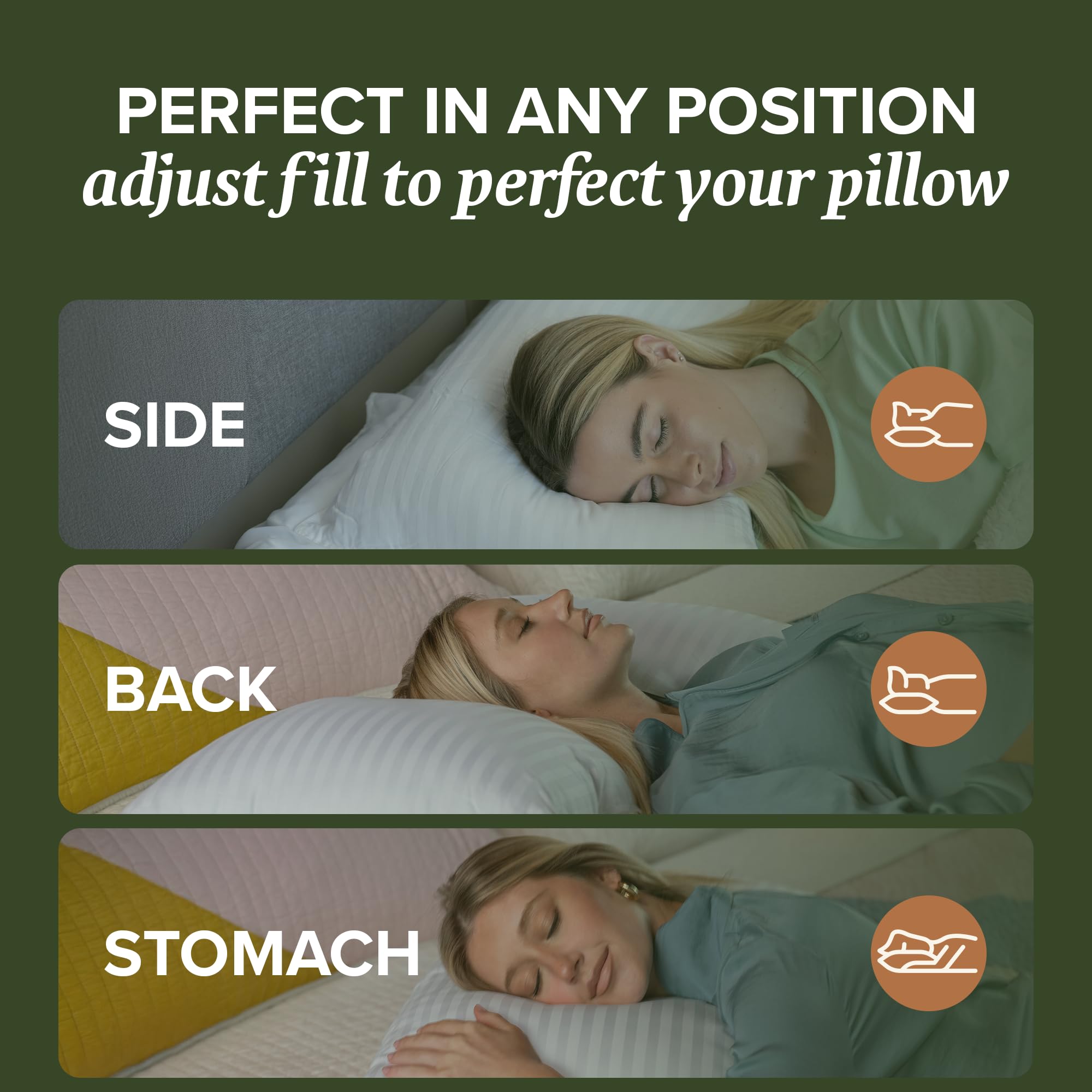 Beckham oreiller en usage sur un lit double montrant confort visuel