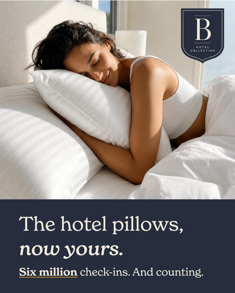 Beckham Hotel Collection gros plan du tissu 100% coton respirant pour plus de fraîcheur nocturne