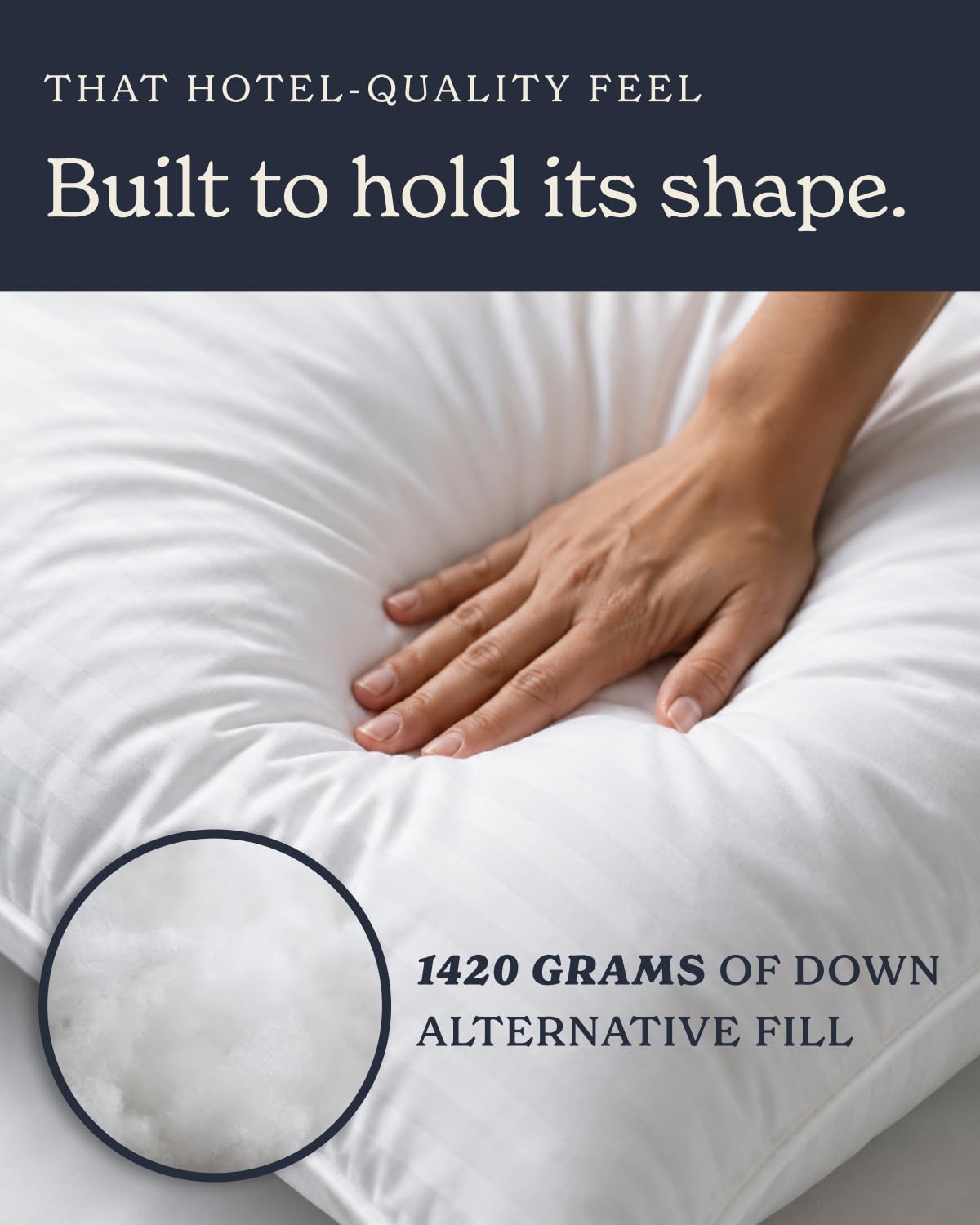 Beckham Hotel Collection détail bord et couture garantissant durabilité et maintien