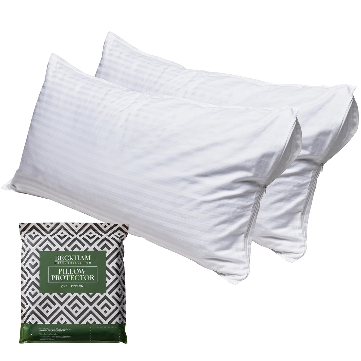 Beckham Hotel Collection vue avant du protège-oreiller, protection élégante et durable