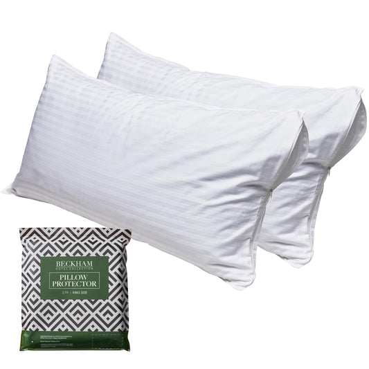 Beckham Hotel Collection vue avant du protège-oreiller, protection élégante et durable
