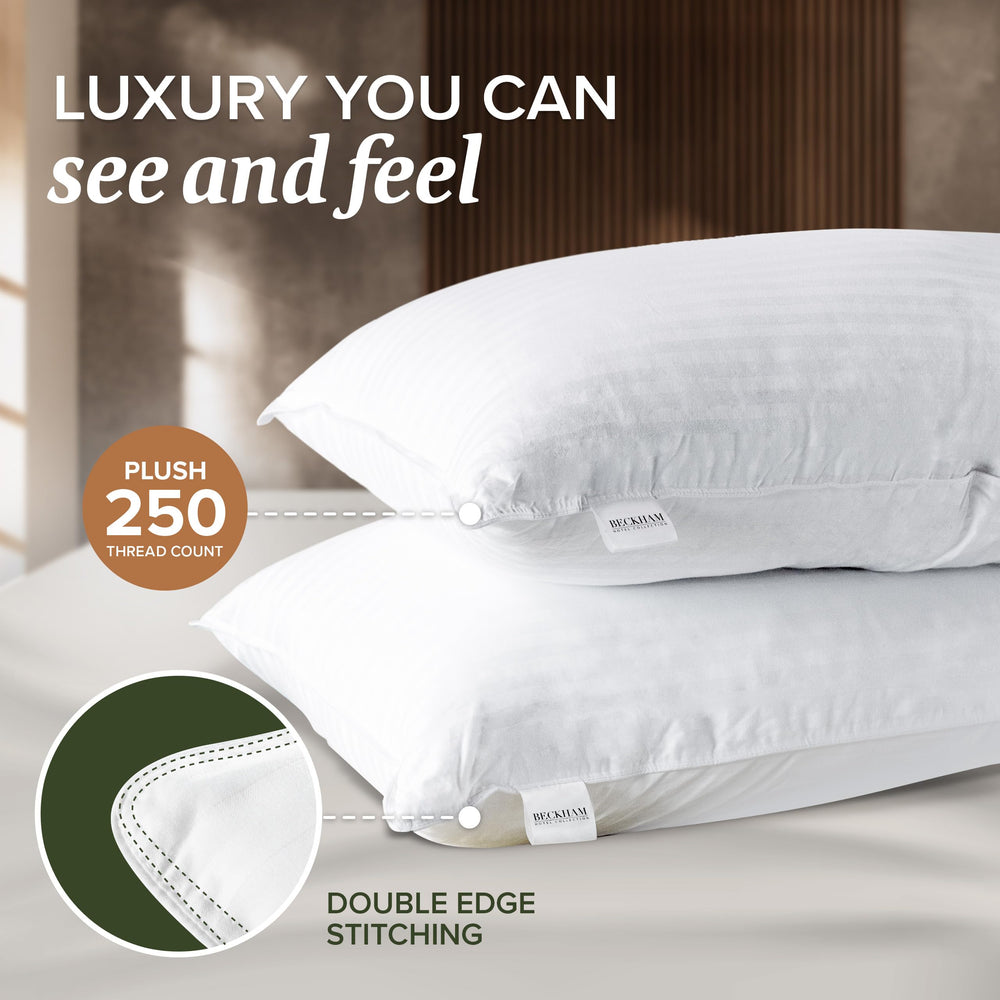 Beckham Hotel Collection gros plan texture coton respirant et douce