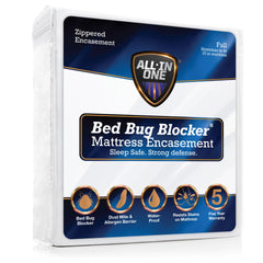 Bed Bug Blocker emballage avant montrant la housse et ses bénéfices