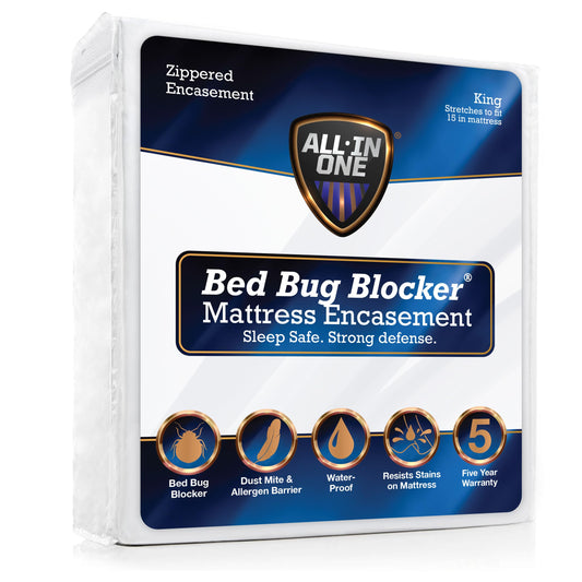 Bed Bug Blocker housse matelas face avant montrant l’ajustement net et la protection