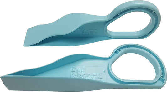 Bed MadeEZ face avant du pack montrant l’outil et avantages ergonomiques