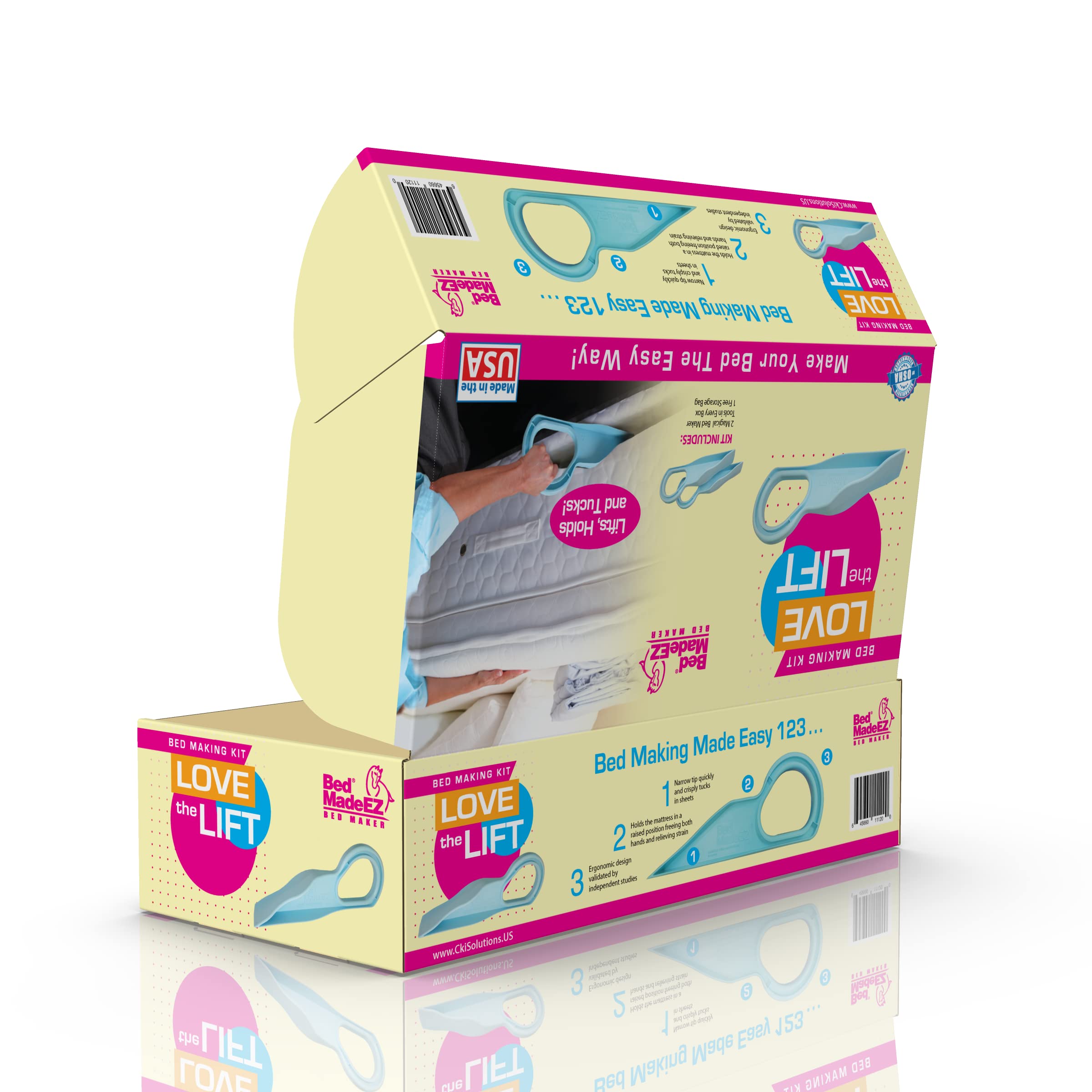 Bed MadeEZ utilisé pour rentrer les draps offrant finition nette