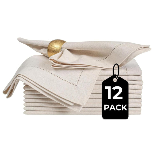 Bedding Craft serviettes lot 12 vue avant, finition soignée et élégante