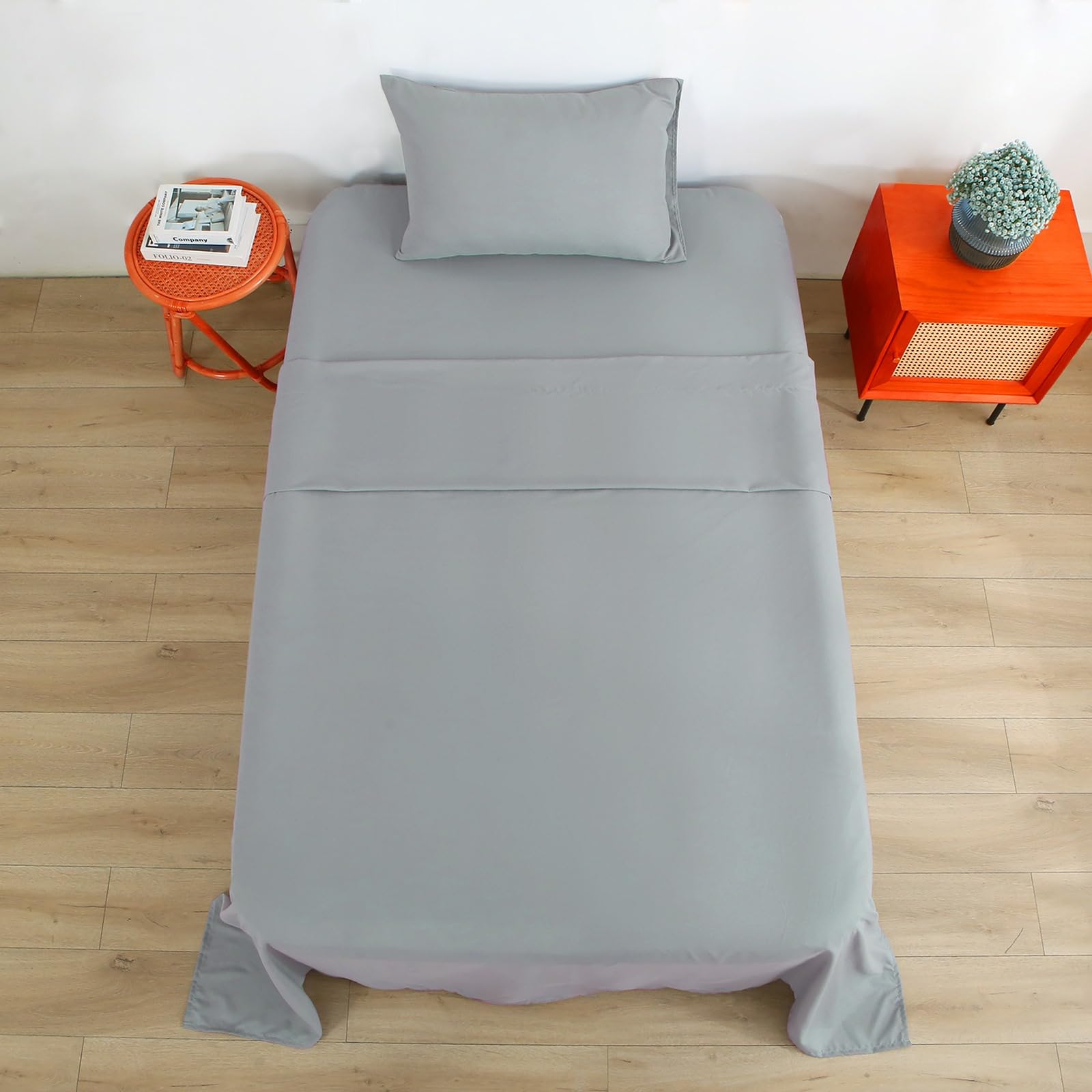 Bedecor étiquette et dimensions du set Twin pour vérification rapide