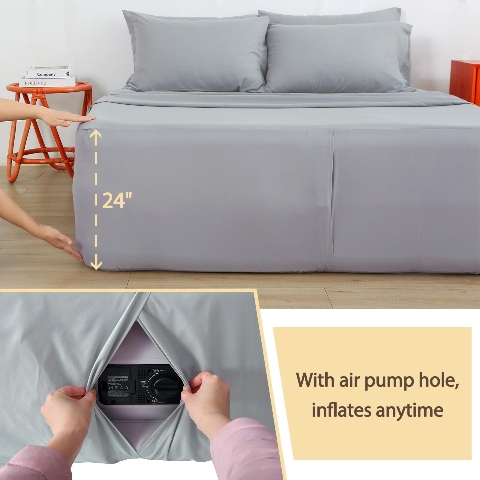 Bedecor illustration des poches profondes assurant maintien sûr du matelas
