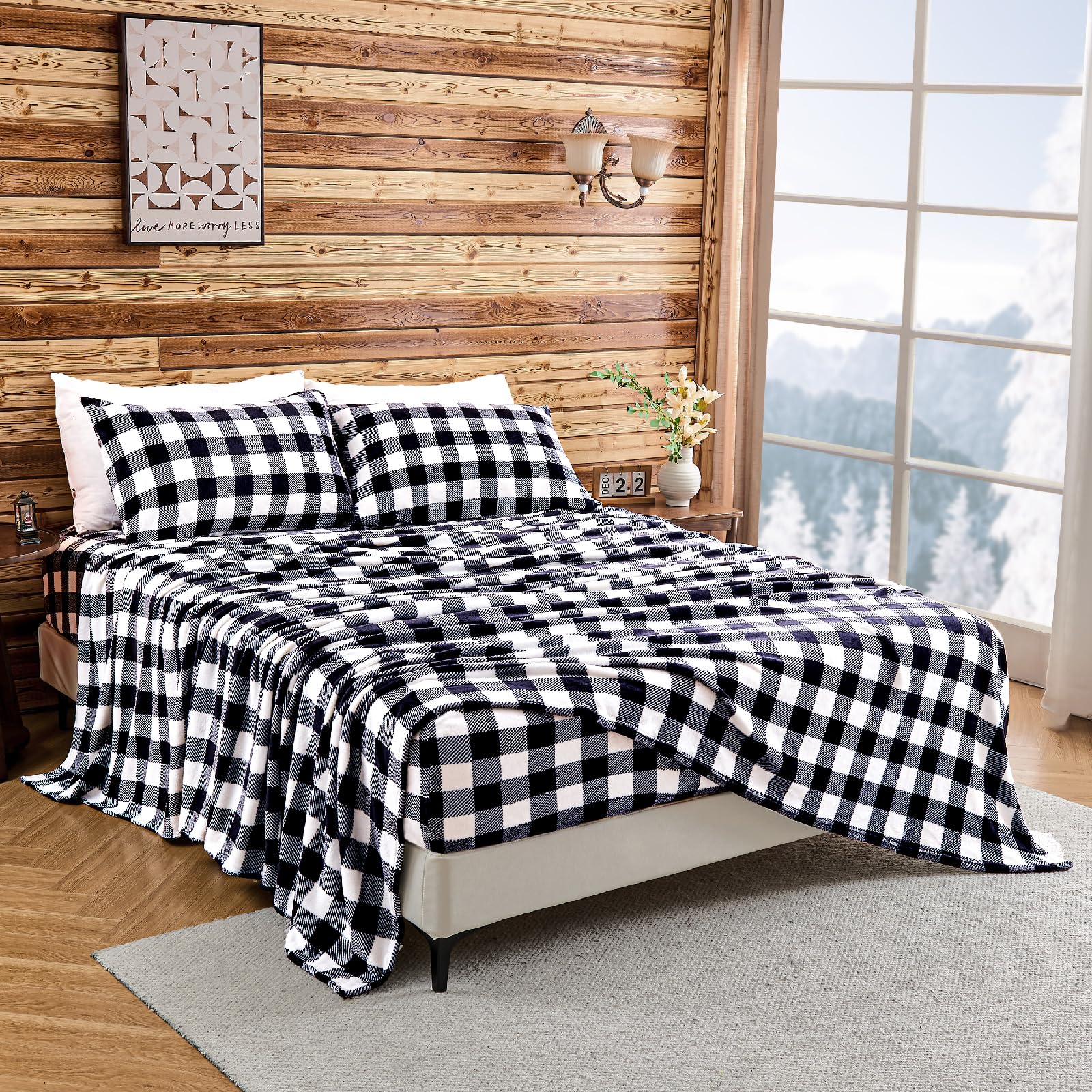 BEDELITE scène chambre automne avec le set, confort chaud pour nuits fraîches