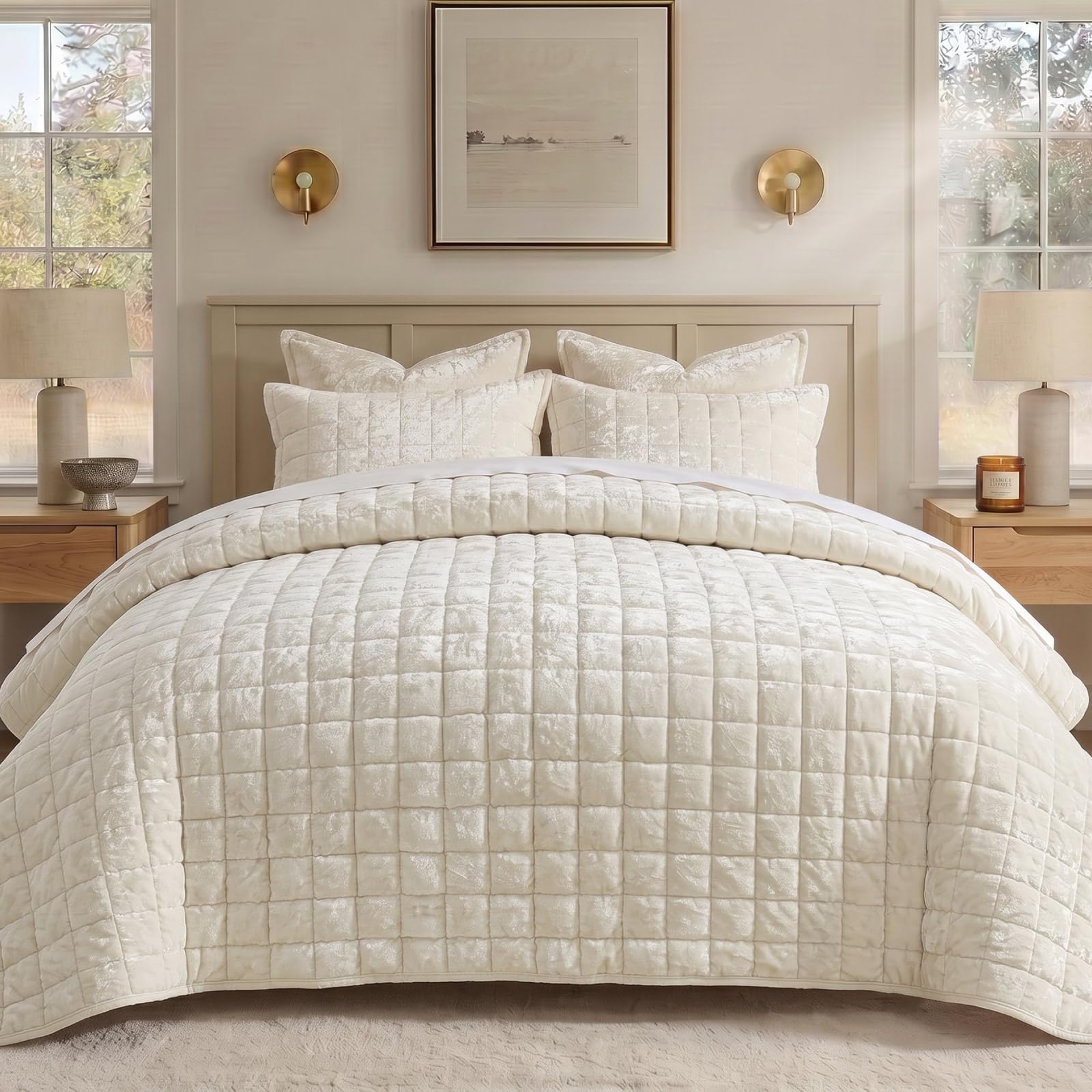 BEDELITE couette face avant king apportant style luxueux au lit