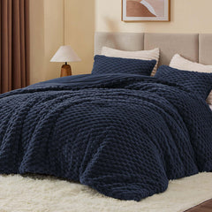 BEDELITE couette bleu marine vue avant, apporte chaleur et style