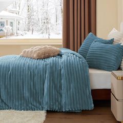 BEDELITE couette installée sur lit créant ambiance chambre chaleureuse