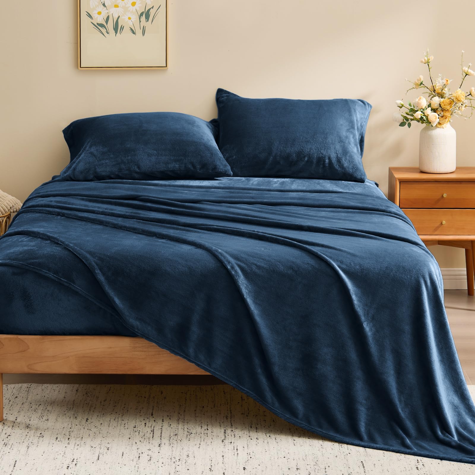 BEDELITE gros plan texture flanelle douce montrant douceur et chaleur