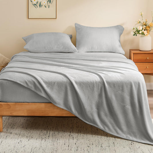 BEDELITE drap plat et taies 4 pièces pour une literie complète