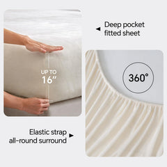 BEDELITE drap plat et taies présentés pour illustrer retombé généreux