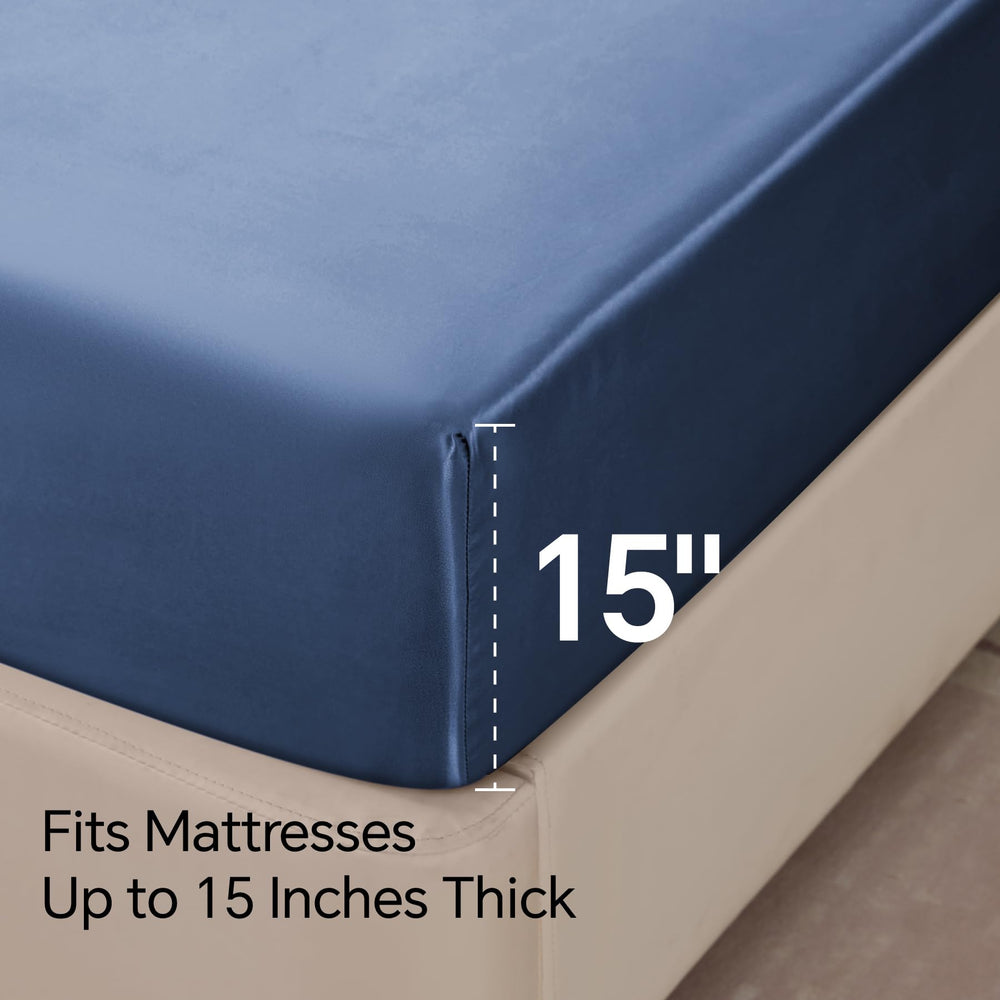 BEDELITE draps sur matelas queen pour comparaison d'échelle et ajustement