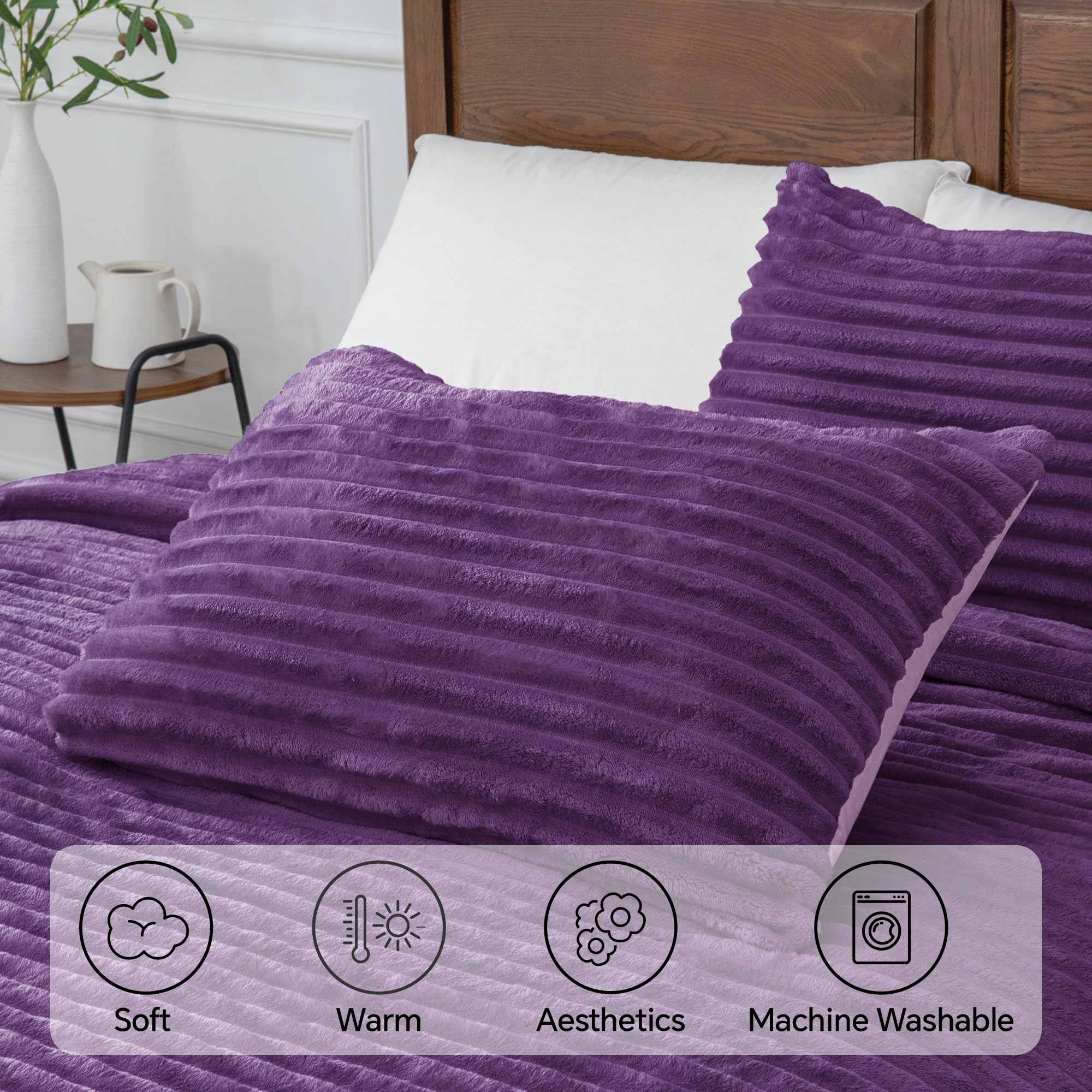 BEDELITE ensemble complet avec deux taies pour un look coordonné