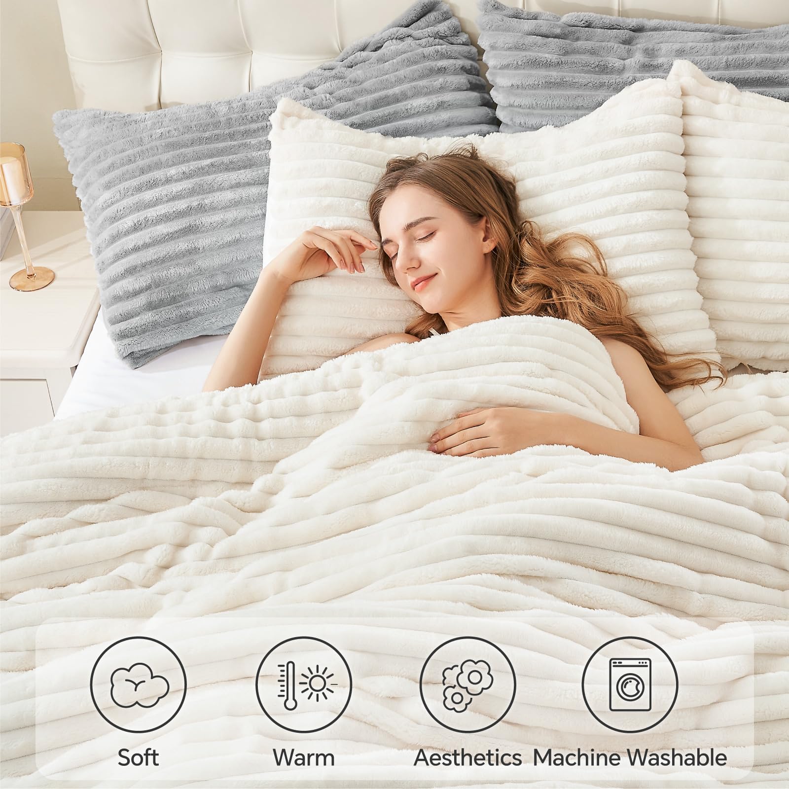 BEDELITE ensemble sur lit complet illustrant l’effet cosy et décoratif immédiat