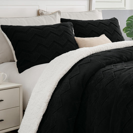 BEDELITE face avant de la couette noire montrant un rendu chaleureux