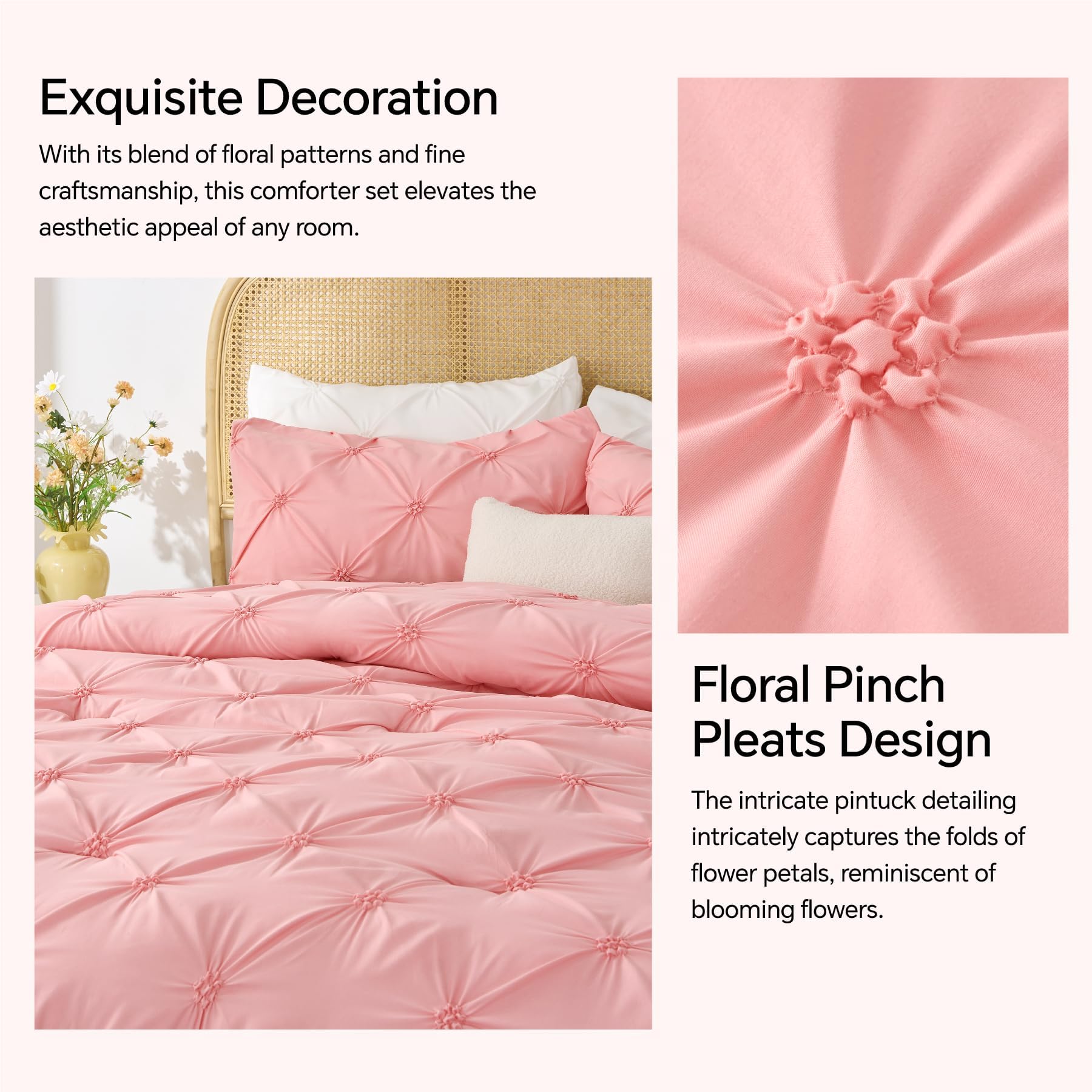 BEDELITE détail du motif floral mettant en valeur l'esthétique
