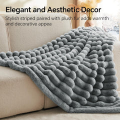 BEDELITE détail fourrure 3D montrant texture luxueuse et confort
