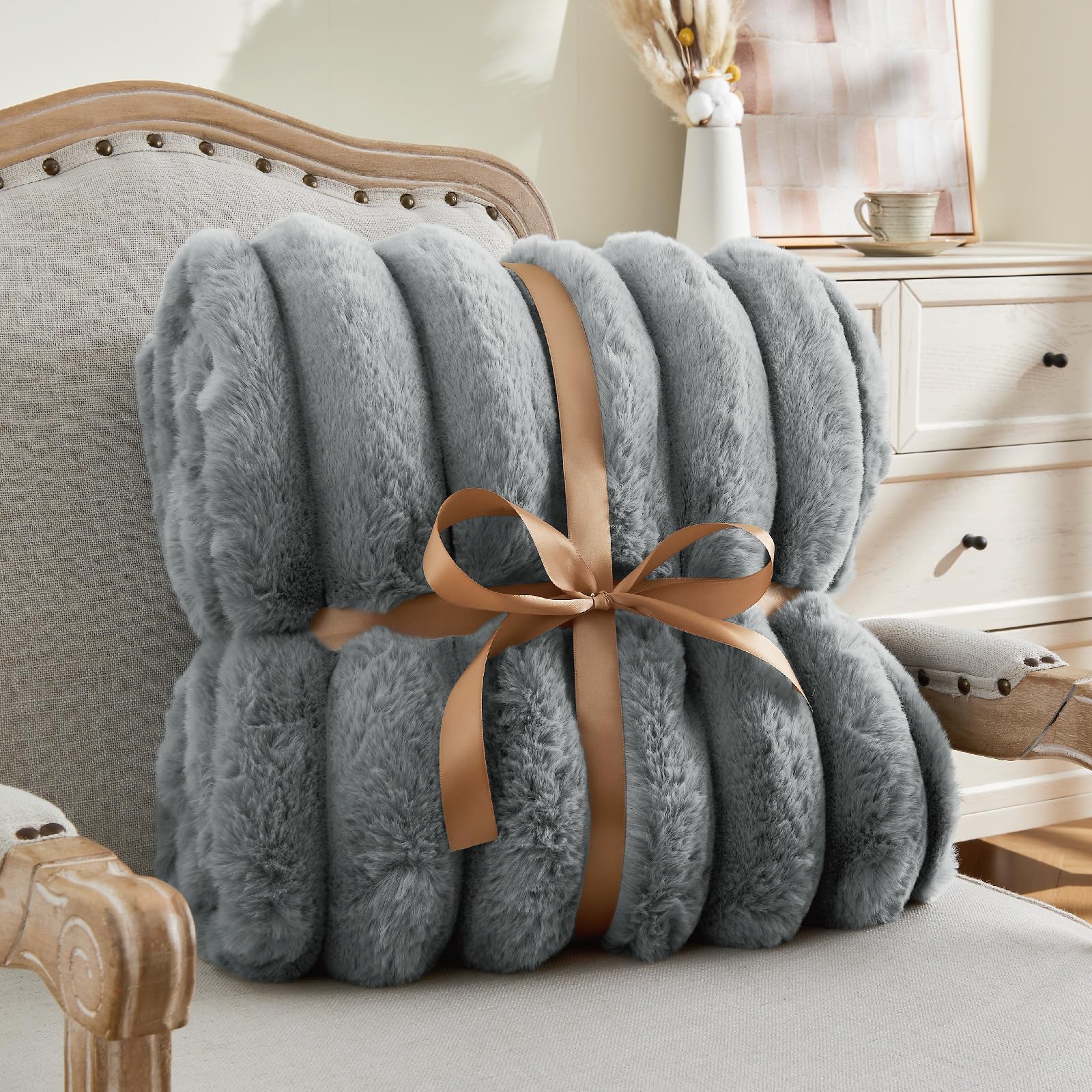 BEDELITE plaid à l'échelle montrant taille 50x60 pouces utile