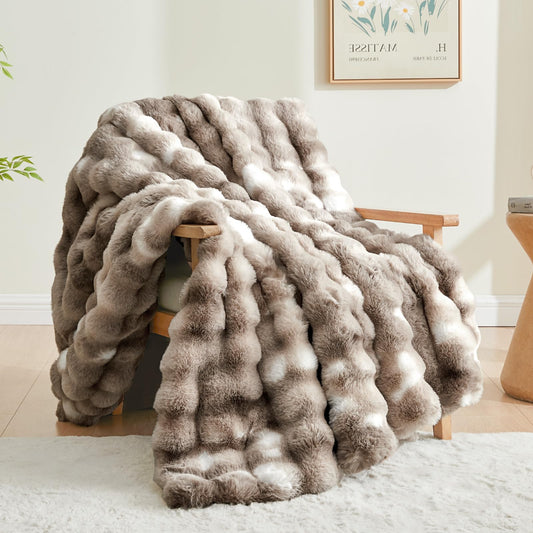 BEDELITE plaid face avant tie-dye taupe montrant douceur et style