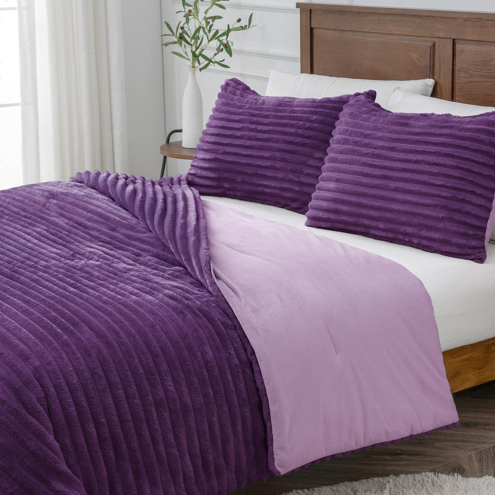 BEDELITE coupe montrant texture et garnissage imitant duvet pour chaleur