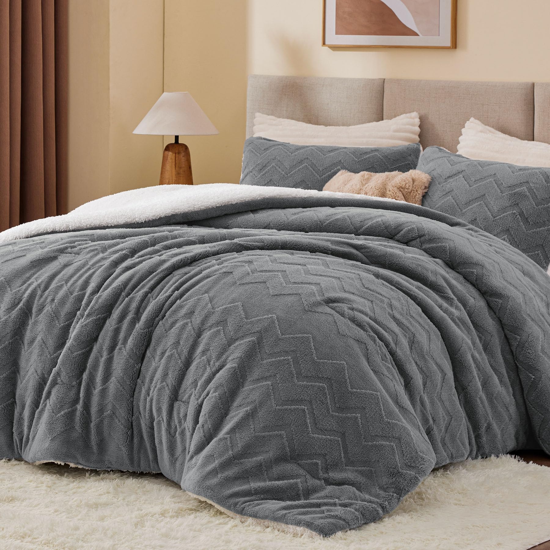 BEDELITE revers sherpa gros plan, offre douceur et isolation chaude